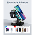 Miniatyrbillede 4 af 5: Trådløs oplader, magnetisk 5 i 1 induktiv opladningsstation