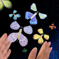 Miniatyrbillede 4 af 8: 10 stk Magiske Flyvende Sommerfugle Opviklede Legetøj I Himlen Bogmærke 5
