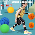 Miniatyrbild 4 av 5: 24cm Storlek 7 Tyst Basketboll Hög Studs Tyst Boll Basketboll Sport Spel Barn Födelsedag Julgåva line orange 22cm