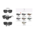 Pikkukuva 6 / 7: 2024 Ylisuuret neliönmuotoiset aurinkolasit miehille ja naisille, reunattomat metalliset aurinkolasit miehille, muodikkaat Pitviper-aurinkolasit miehille C2 sunglasses