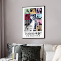 Miniatyrbillede 3 af 3: Pop Sanger Lærred Poster til Taylor Swift Til Værelse Æstetisk Lærred Vægkunst Soveværelse 30*40cm