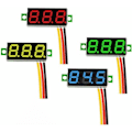 Miniatyrbillede 1 af 5: 4 stk. Mini Voltmeter, Digital DC Voltmeter 0,28 tommer, Panel 0-100V DC 3-trådet Spændingstester LED Display, Mini Voltmeter G