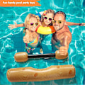 Miniatyrbillede 5 af 5: Pcs Log Sink Equestrian Set Oppustelig Flydende Roning Legetøj Vandsport Sommer Pool