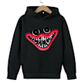 Miniatyrbilde 1 av 3: Kid Poppy Playtime Huggy Wuggy Hoodie Jakke Utendørs Vinter Svart Black 150 cm