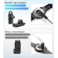 Miniatyrbilde 3 av 5: USB C til Garmin Adapter 2-pakning, 90 graders Type C ladeetui, ZQKLA