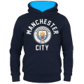 Miniatyrbilde 1 av 4: Manchester City Genser med hette i fleece for gutter - Offisiell fotballgave 150 cm