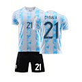 Pikkukuva 4 / 11: Uusi 20-21 Argentiinan pelipaita nro 10 Messi koti- ja vieraspelipaita Neymar aikuisille ja lapsille Away games with white numbers M