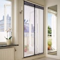 Miniatyrbillede 4 af 5: (120*210cm) Sort Magnetisk Dørmoskitonet Automatisk Lukning Cu