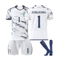 Pikkukuva 1 / 11: 23-24 kauden Euroopan Cup Italian vierasjalkapalloasu 6 Verratti 1 Donnarumma 18 Barella paita No. 1 away socks #20