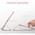 Miniatyrbillede 7 af 7: Smart Cover kompatibel med iPad air 3 10.5\"\" Generation Smart Cover Cover Translucent Matte Back Magnetisk Cover - Fuld Rosaguld