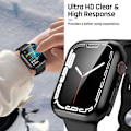 Pikkukuva 5 / 5: Vedenkestävä kotelo Apple Watch Series 8 -näytölle, musta Black 45mm