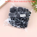 Miniatyrbillede 1 af 5: 50 stk. Hårnet Sort Elastisk Bundt Hår Usynligt Hårnet Mesh 4#-50Pcs