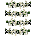 Miniatyrbillede 5 af 5: 2-pakke (1,78 m pr. snor) Kunstige hængende rosenblomster Efeu Guirlande Kunstig Rose Guirlande Hjemmefest Have (69 Små Rosenblomster HVID)(FQ)