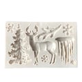 Miniatyrbild 3 av 5: Julgran Ren Snöflinga 3D Silikonform B