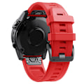 Miniatyrbilde 1 av 5: 20mm klokke Silikon Hurtigspenne for Garmin Fenix 7S/6S/6S Pro/5S/5S Plus/Descent Mk2S klokke (rød) Rød RED