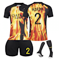 Miniatyrbilde 1 av 2: 23/24 Paris Spesialutgave Fotballdrakt Treningssett for Barn og Voksne Nr. 2 Hakimi Nr. 2 Hakimi No. 2 Hakimi 24