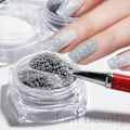 Miniatyrbild 6 av 9: 6 st Nagelstickers Färger Glitter Set Höst och Vinter Diamant i Papperskorgen Rosa Champagne Pailletter Nagel Glitter Nagel B color