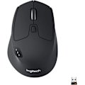 Miniatyrbillede 1 af 9: M720 Triathlon Multi-enheds Trådløs Mus, Bluetooth, USB Unifying Receiver, 1000 DPI, 8 Knapper, Kompatibel med Laptops, PC, Mac, iPadOS - Sort
