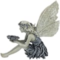 Miniatyrbillede 1 af 5: Havefigur med siddende magisk fe, siddende alfehavefigurer, Tudor og Turek siddende fe-statue, harpikshåndværk landskabsdesign gårddekoration