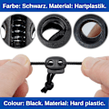 Miniatyrbilde 3 av 6: Snørestopper, 2 Huller, 20 x 18 mm, Hull 4 x 4 mm, Perfekt for Ø 3 mm