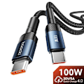 Miniatyrbillede 7 af 9: Mobil Data Kabel Opladekabel 1M100W SORT 100W SORT 1m 100W Black 1m100W Black
