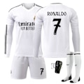Miniatyrbild 1 av 2: Real Madrid Barn Hemmadräkt 2024-2025 Höst & Vinter Nr 7 Strumpor + Skydd L RONALDO Nr 7 Strumpor + Skydd No 7 socks + Guard L