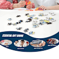 Miniatyrbillede 4 af 8: 1000 brikker/sæt Julepuslespil Glædelig Jul Puslespilstykker Tog Hukommelse Stressaflastende Puslespil 0.9