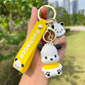 Pikkukuva 1 / 8: Kawaii Sanrio Avaimenperä ja Piirretty Pochacco Nuken Ripustus Auton Avaimelle - Varastossa Yellow
