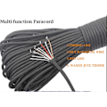Miniatyrbillede 2 af 3: Professionel reb 31m X 4mm i modstandsdygtig nylon I Flere farver I Paracord 550 I Sort