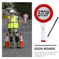 Pikkukuva 3 / 3: Leikkikalu Liikennevaroitusvalo Jalankulkijan Signaali Led Liikennevalo Vilahtava Käsikäyttöinen Stop-merkki T 35X18.5CM