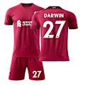 Miniatyrbillede 1 af 11: Liverpool hjemmebanetrøje 22-23 sæson nr. 11 Salah trøje nr. 10 Mane fodbolduniform nr. 4 Van Dijk Size 27 + No socks Children's 24 code