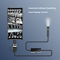 Miniatyrbild 2 av 5: HD 1080p Dubbel Lins Endoskopkamera 9 Mjuka Trådar USB Typ-C PC IP68 Vattentät Rörinspektion B