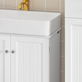 Miniatyrbillede 4 af 5: SoBuy håndvask underskab, badeværelsesmøbler, med 2 døre, BZR18-W Wh White Sink cabinet (on wall)