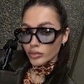 Miniatyrbilde 3 av 7: Luksuriøse Designer Solbriller Engros Retro Store Uregelmessige Skygger Kvinner 2024 Dobbel Bro Solbriller Lunettes Color 6 Fashion UV400 Sunglases
