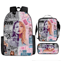 Pikkukuva 1 / 5: 3-osainen setti Taylor Swift Taylor Swift -fanikoulureppu, jossa suuri kapasiteetti, opiskelijareppu style 3