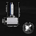 Miniatyrbilde 4 av 5: pcs D1c D1s D1r 8000k Isblå Hid Xenon Bilfrontlys 35w Høy Lav