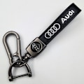 Miniatyrbild 1 av 10: Personlig bilnyckelring i metall med logotyp - Lädernyckelring för män MINI Silver Hardware