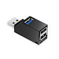 Miniatyrbild 1 av 5: USB-hub, Mini USB 3.0-hub eller bärbar adapter (3 portar)