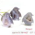 Pikkukuva 1 / 5: Joutsen Kotkan Pää Kala Pöllö Pingviini Patsas Luonnonkivi Harmaa Akaatti Geodi Parantava Kristalli Veistos Eläinhahmot Käsityöt Koti Dekor Pingviini Penguin 10 pcs