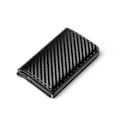 Miniatyrbillede 9 af 9: POP UP-tegnebog med RFID-NFC blokering Kort Holder Case Tegnebog Cass Snap Button Red