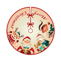 Miniatyrbild 6 av 9: Julklappsdekorationer Sammet Julgranströja Julgran Matta Gammal Älg Julgranströja 10