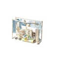 Miniatyrbillede 1 af 5: Badetaske Kosmetisk opbevaringspose KHAKI Khaki