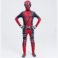 Miniatyrbillede 1 af 5: Deadpool Kostume Superhelt Cosplay Kostumer Superhelt Børne Heldragt 3D Stil Halloween Cosplay Kostumer Sværdtaske 4 4 120CM