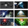 Miniatyrbilde 3 av 4: Farger Blinkende Lys Trådløs Led Blitslys Mini Ridning Anti-kollisjon Natt Signallys Lader 1 Light