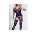 Miniatyrbillede 1 af 4: Kvinders Mesh Plus Size Bodystocking Ærmeløs Sexet Blødt Nattøj Undertøj Til Kvinder