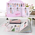 Miniatyrbilde 3 av 3: Magnetisk prinsesse utkledning papirdukke magnet utkledning spill lekesett leker for barn jenter gaver B