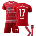 Miniatyrbild 1 av 11: Ny Bayern hemmatröja nr 9 Lewandowski nr 25 Muller fotbollströja uniform nr 10 Sane herr- och damkläder No. 17+socks Size S Height 165cm-170cm