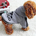 Miniatyrbilde 3 av 3: Hundeklær Adidog 2022 Nye Vinterklær for Små og Mellomstore Hunder Genser Valpeklær Genser Svart Black XL 3*4.5kg