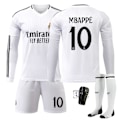 Miniatyrbild 1 av 2: Real Madrid Barn Hemmadräkt 2024-2025 Höst & Vinter Nr 10 strumpor + skydd MBAPPE Nr 11 strumpor + skydd No 11 socks + Guard M