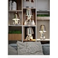 Miniatyrbild 2 av 7: Sängbordslampa med touch-funktion, guld Thinker-lampa, skrivbordslampa, sladdlös, uppladdningsbar, bärbar, dekorativ nattlampa Silver